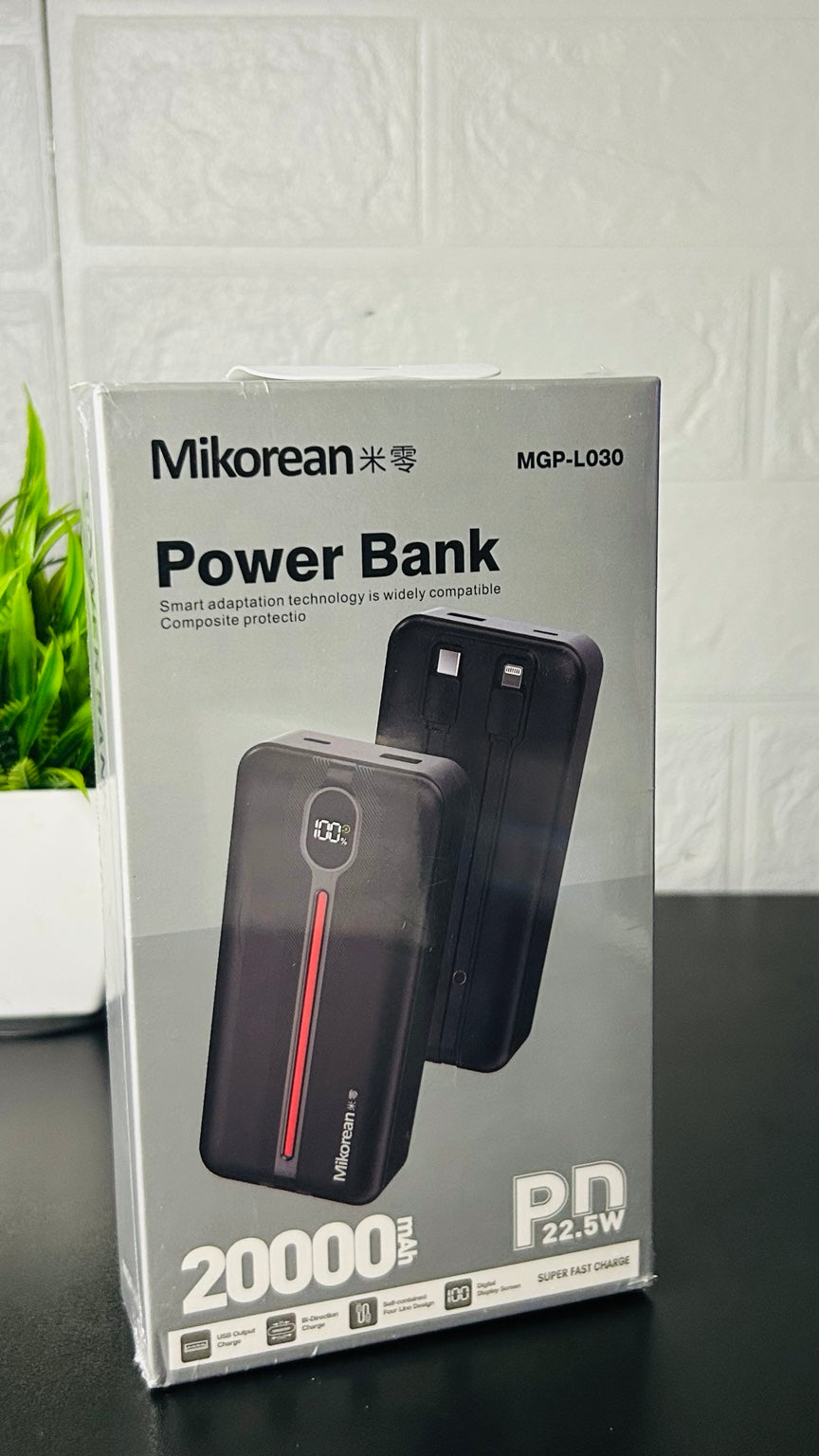 Mikorean MGP-L030 20000mAh 22.5W PD Fast Charging Power Bank