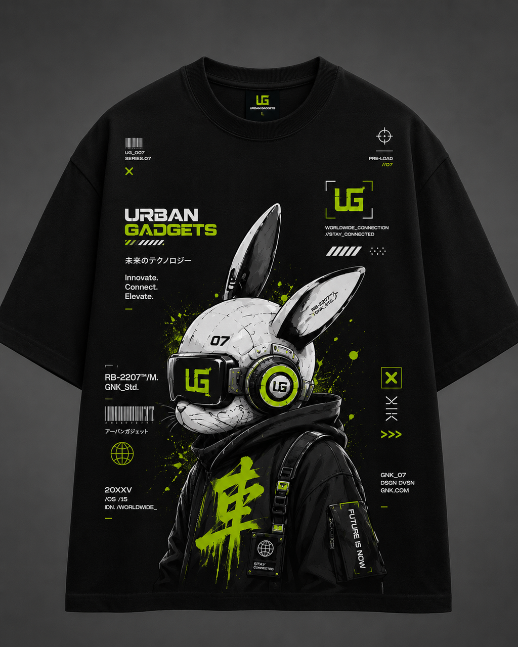 Urban Gadgets Oversized Streetwear T-Shirt