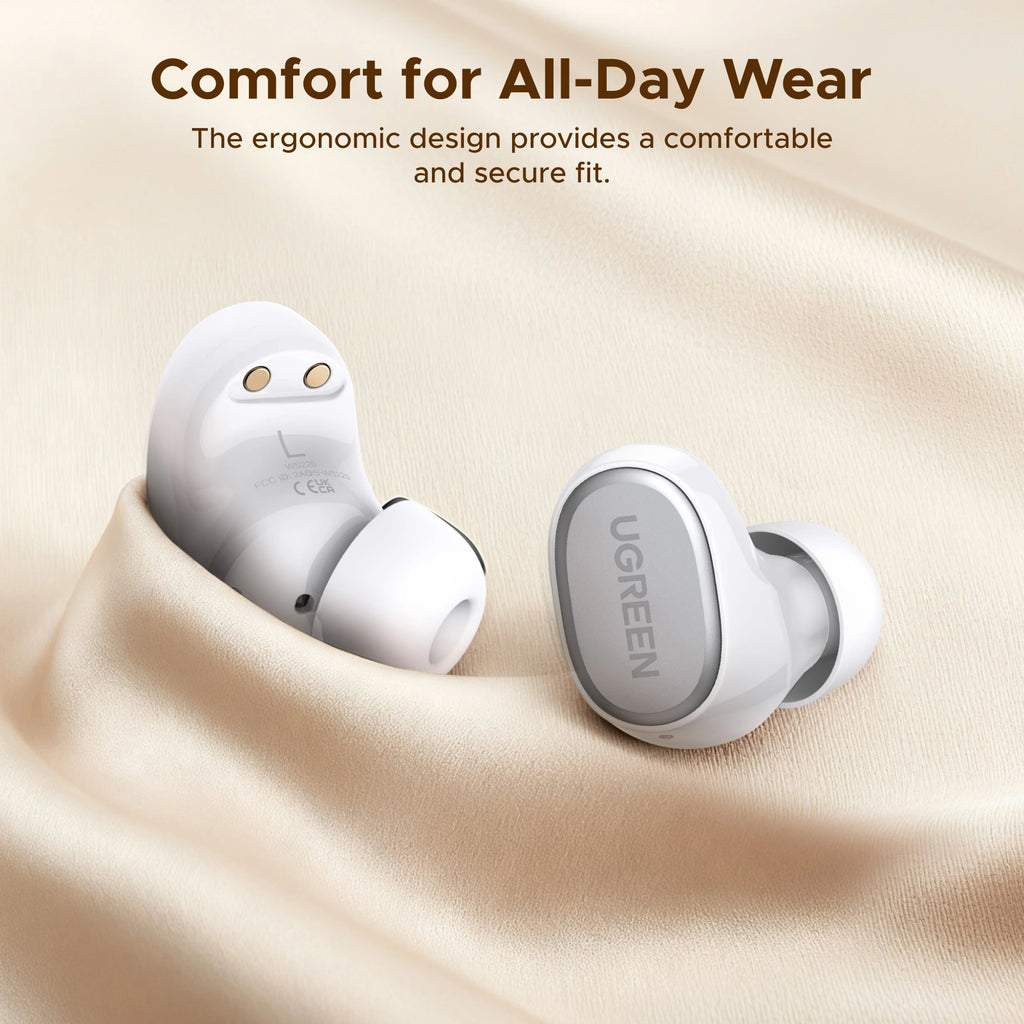 UGREEN Dots (TWS)True Wireless Earbuds (White) – WS220 – 75627 – 1 Year Warranty