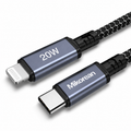 Mikorean 27W USB-C to Lightning Braided Fast Charging Cable