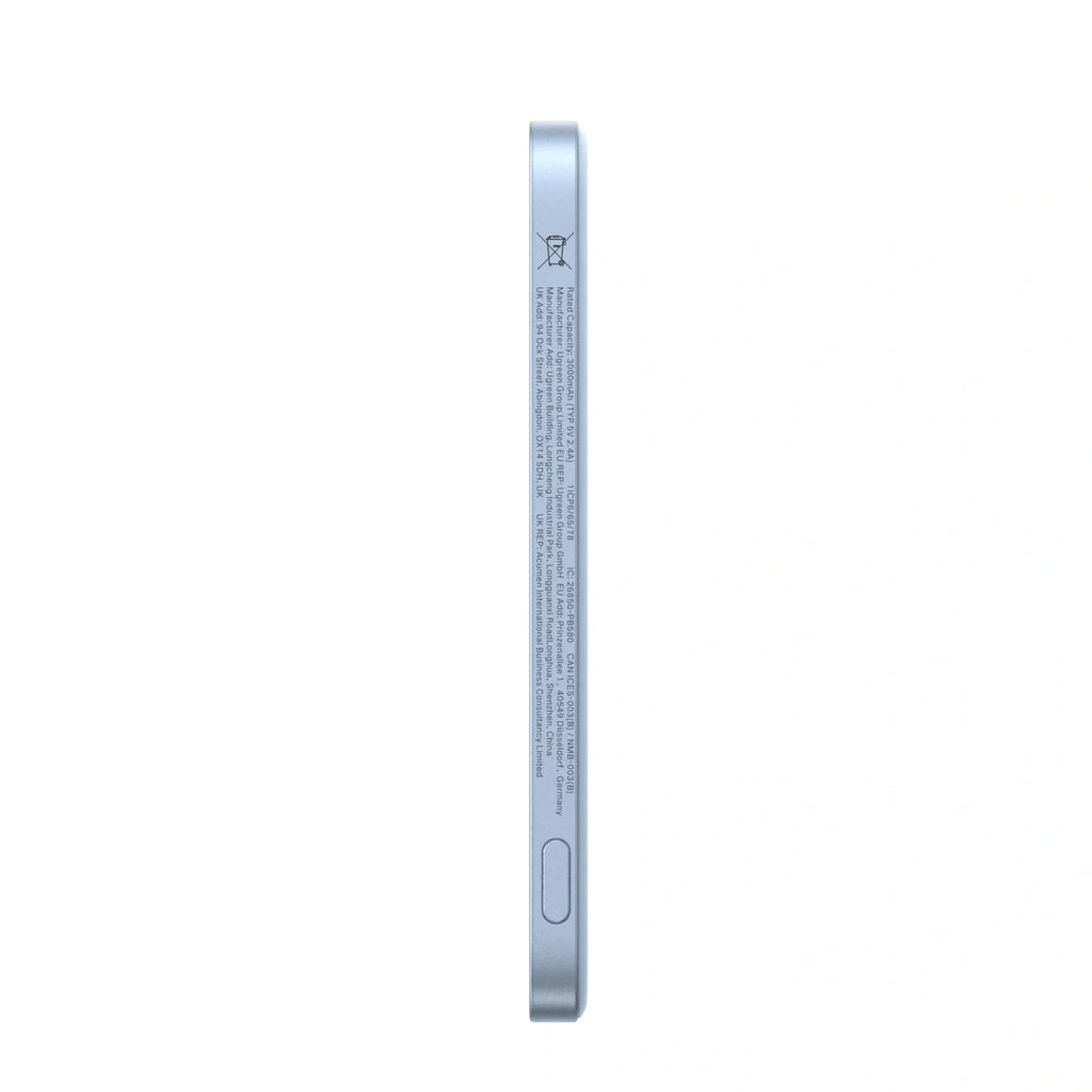 UGREEN 5000mAh Qi2 15W Magflow Air Power Bank, 8.6mm Ultra-Slim (Star Light Blue) – PB580 – 65840B – 1 Year Warranty