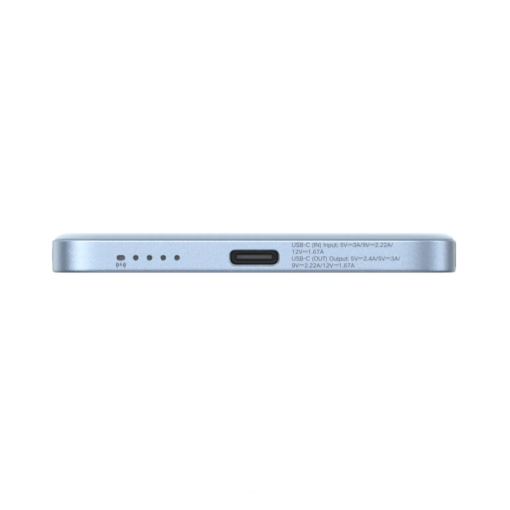 UGREEN 5000mAh Qi2 15W Magflow Air Power Bank, 8.6mm Ultra-Slim (Star Light Blue) – PB580 – 65840B – 1 Year Warranty