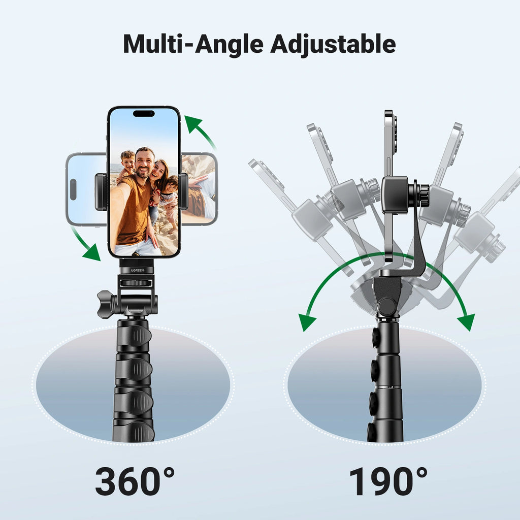 UGREEN 1.7 Meter Floor Tripod And Selfie Stick with Bluetooth Remote – LP680 – 15609