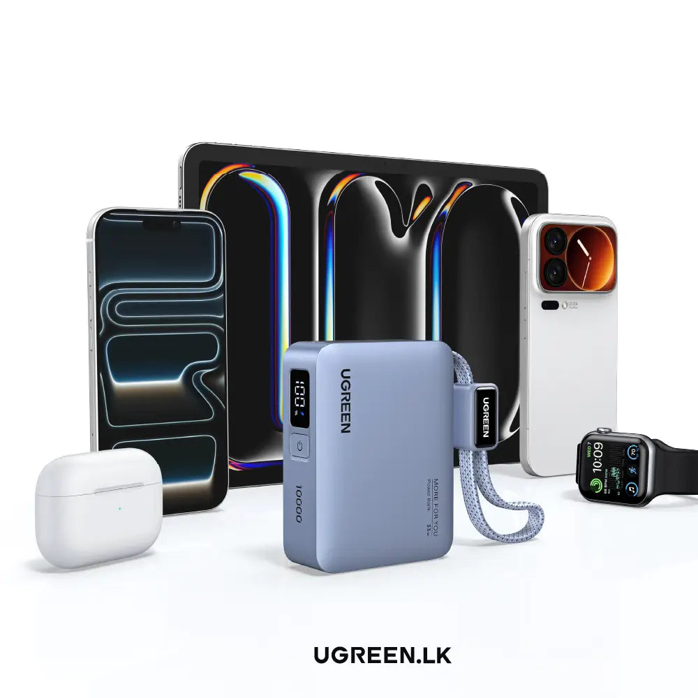 UGREEN 10000mAh 33W Fast Charging Power Bank With Type C Cable – PB584 – 75173B – 1 Year Warranty