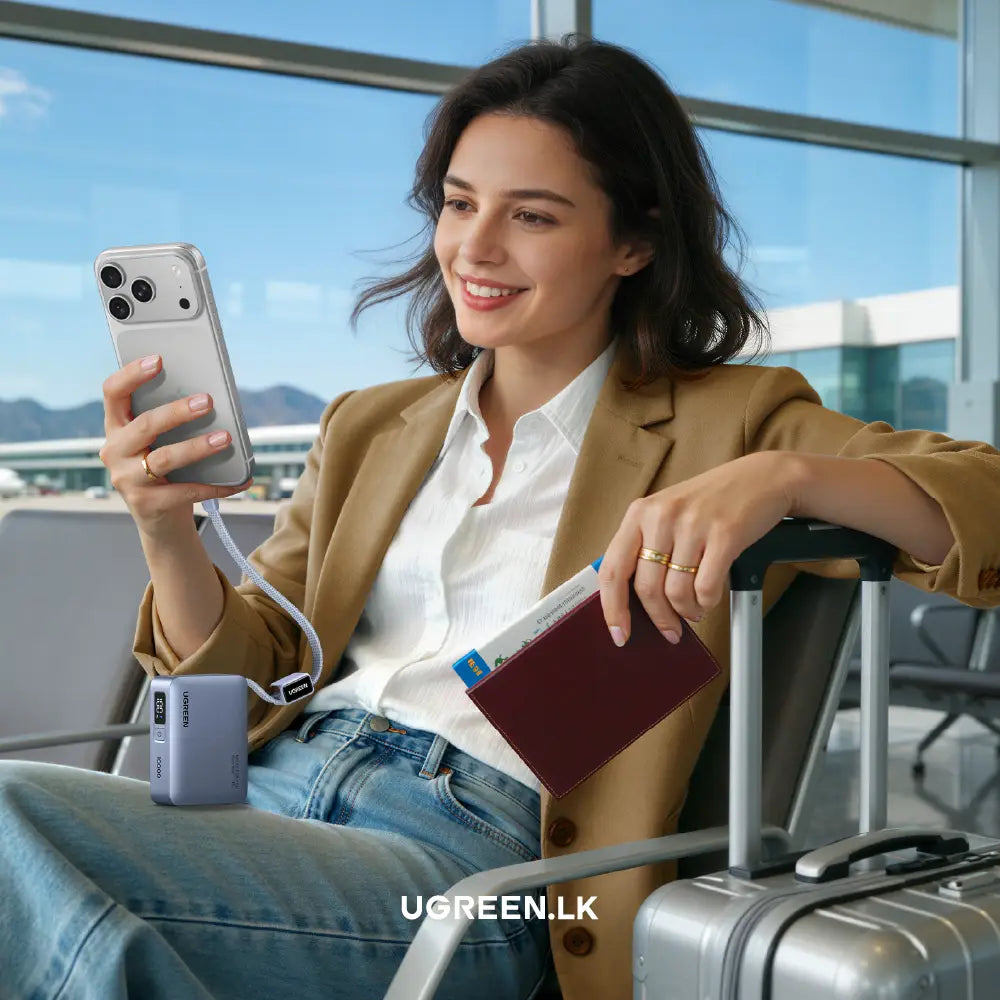 UGREEN 10000mAh 33W Fast Charging Power Bank With Type C Cable – PB584 – 75173B – 1 Year Warranty