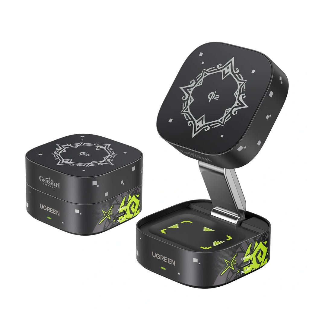 UGREEN 15W Qi2 2-in-1 Magnetic Wireless Charger – Genshin Impact Edition – W702 – 35316GI – 1 Year Warranty