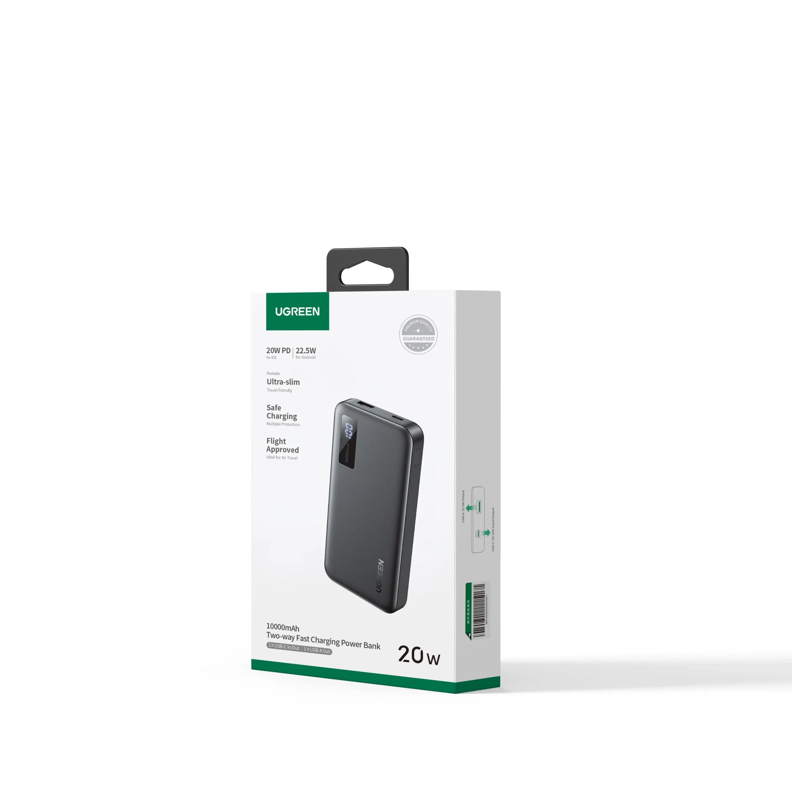 UGREEN 10000mAh 20W Two-way Fast Charging Power Bank – PB311 – 25742 – 1 Year Warranty