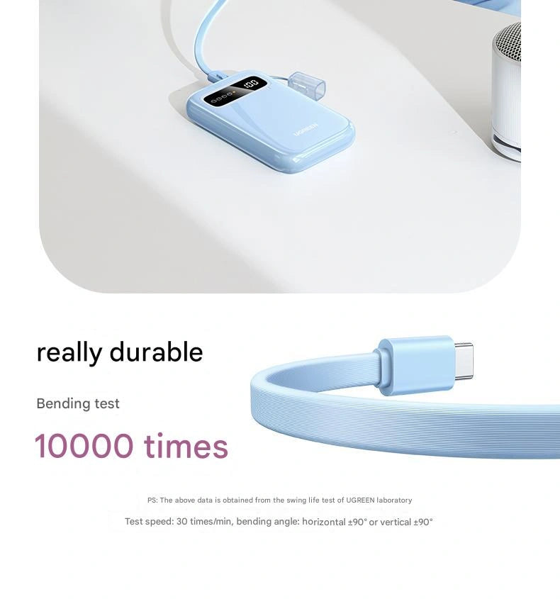 UGREEN 10000mAh 20W Two-way Fast Charging Power Bank with Type-C to Type-C Cable – PB522 – 45423B – 1 Year Warranty