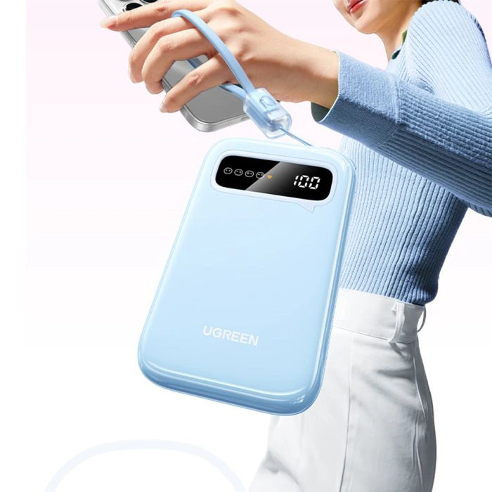 UGREEN 10000mAh 20W Two-way Fast Charging Power Bank with Type-C to Type-C Cable – PB522 – 45423B – 1 Year Warranty
