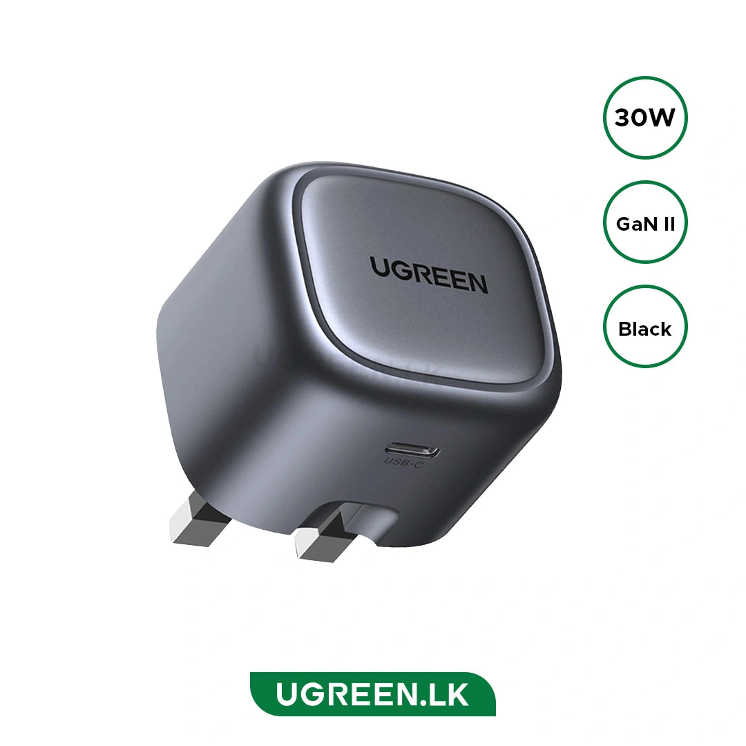 UGREEN 30W UK Pin Type-C GaN Fast Charger – CD305 – 90878 – 1 Year Warranty