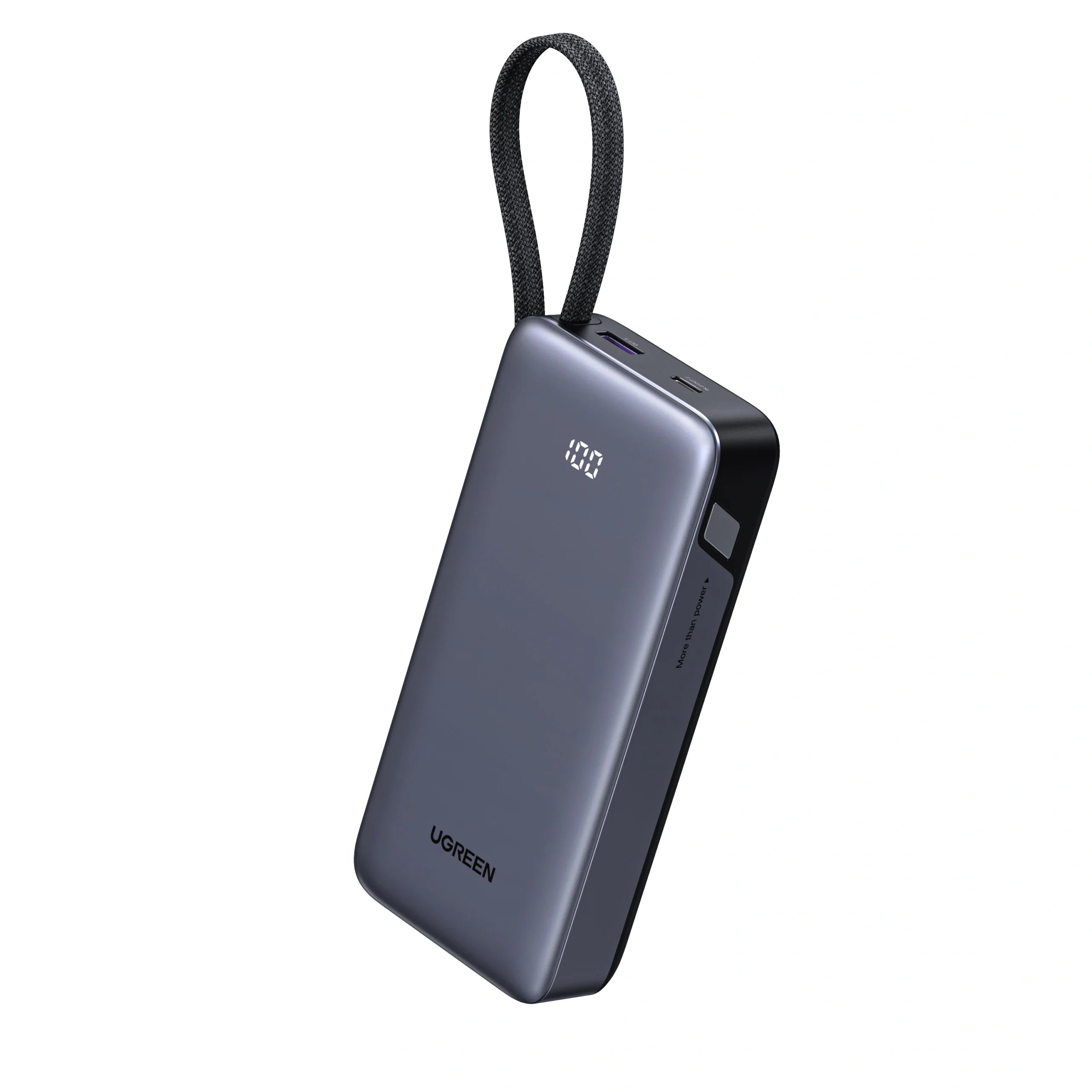 UGREEN 20000mAh 45W Power Bank with Built-in Cable – PB536 – 55988B – 1 Year Warranty