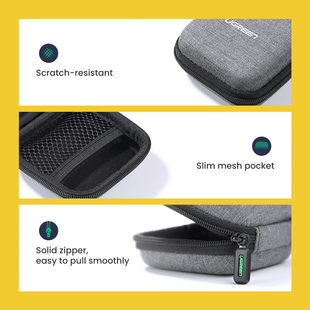 UGREEN Earphone Carrying Case Bag (Fabric) – LP128 – 70577