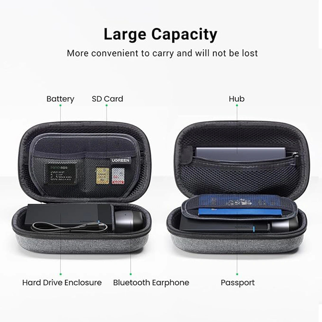 UGREEN Large size high Capacity Electronics Accessories Travel Organizer – LP152 – 85223