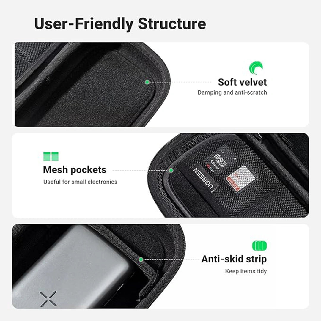UGREEN Large size high Capacity Electronics Accessories Travel Organizer – LP152 – 85223