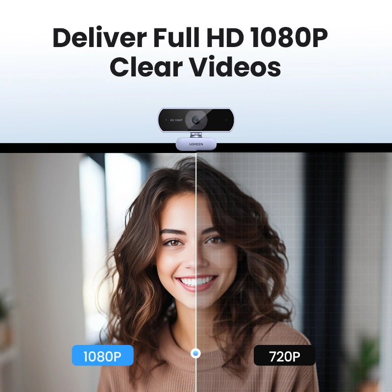 UGREEN HD 1080P Web Camera- CM678 – 15728 – 1 Year Warranty
