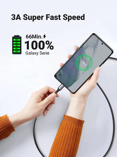 UGREEN 1 Meter 60W Type-C to Type-C PD Round Cable Nickel Plating Aluminum Shell – US261 – 50150 – 1 Year Warranty