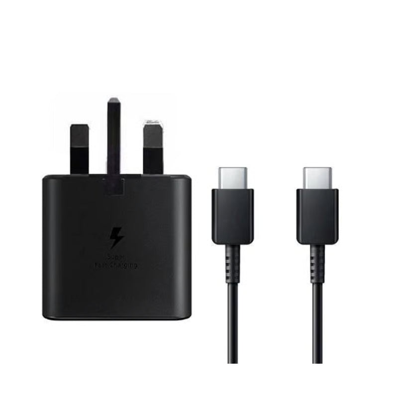 Samsung 25W PD USB-C Fast Charger Adapter with USB-C to USB-C Cable (3A)
